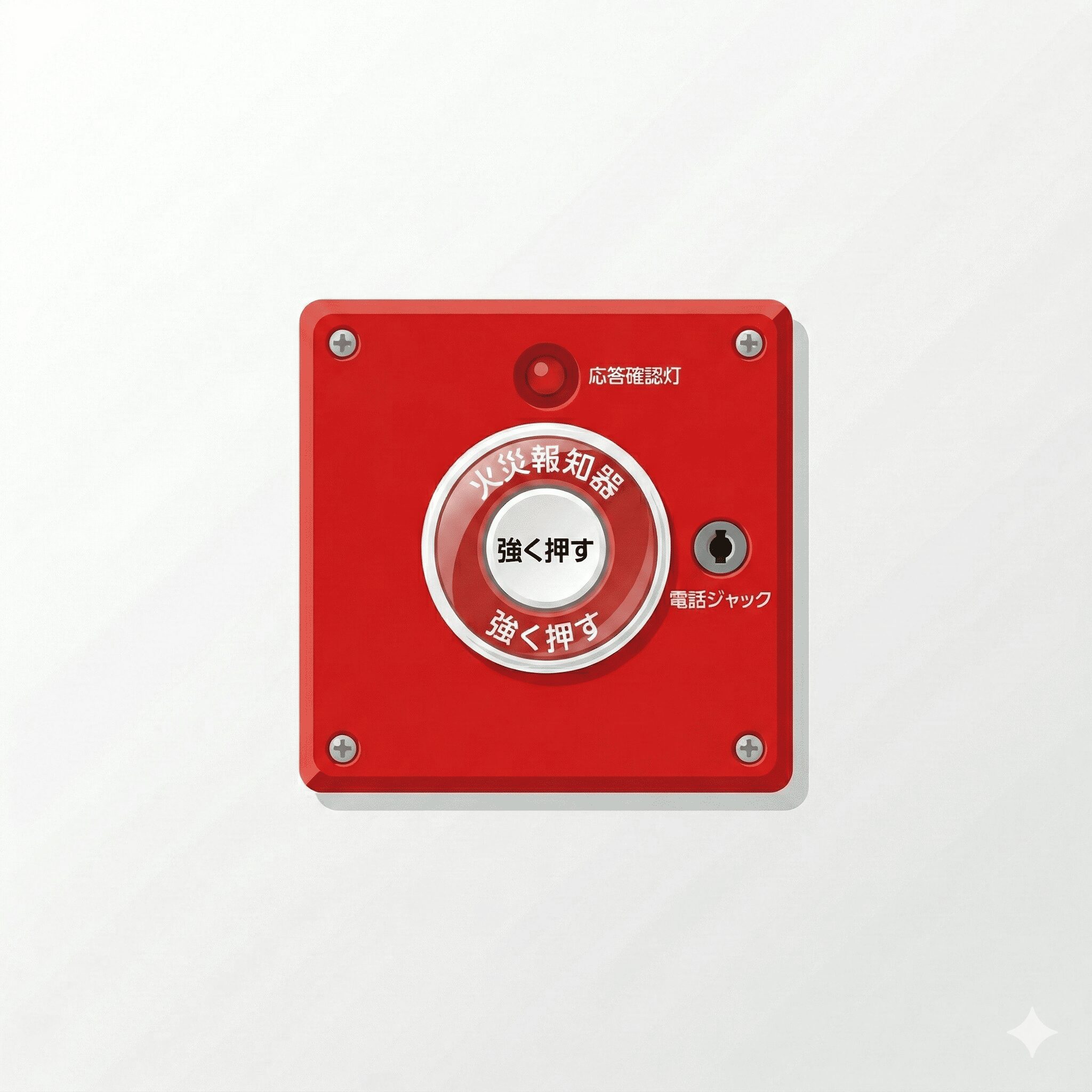 壁面に設置された赤い機器