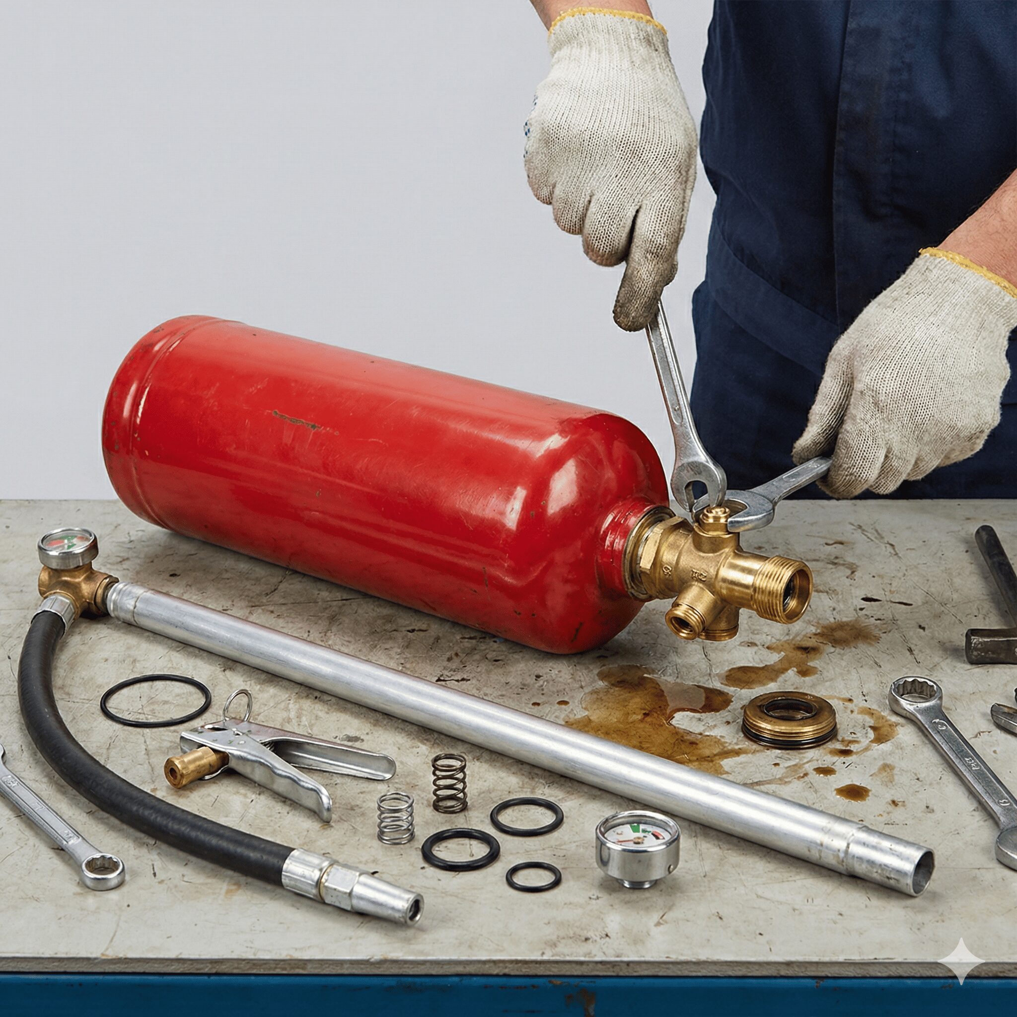 消火器の分解整備