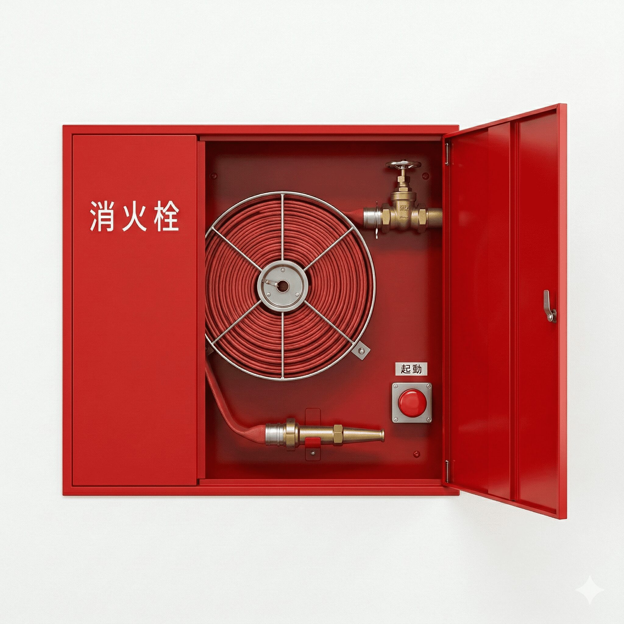 易操作性1号消火栓の収納箱