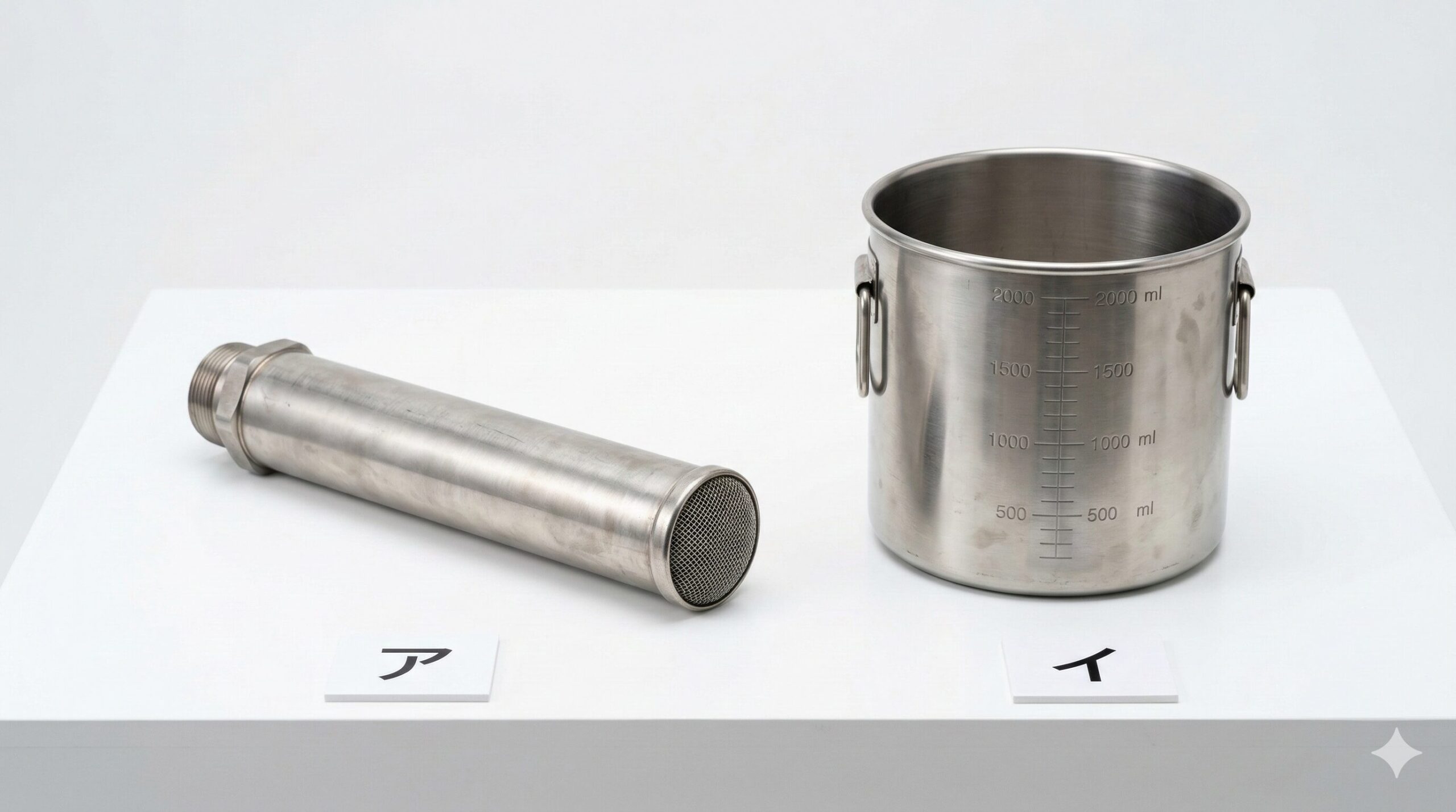 問34の写真：発泡ノズルと収泡器