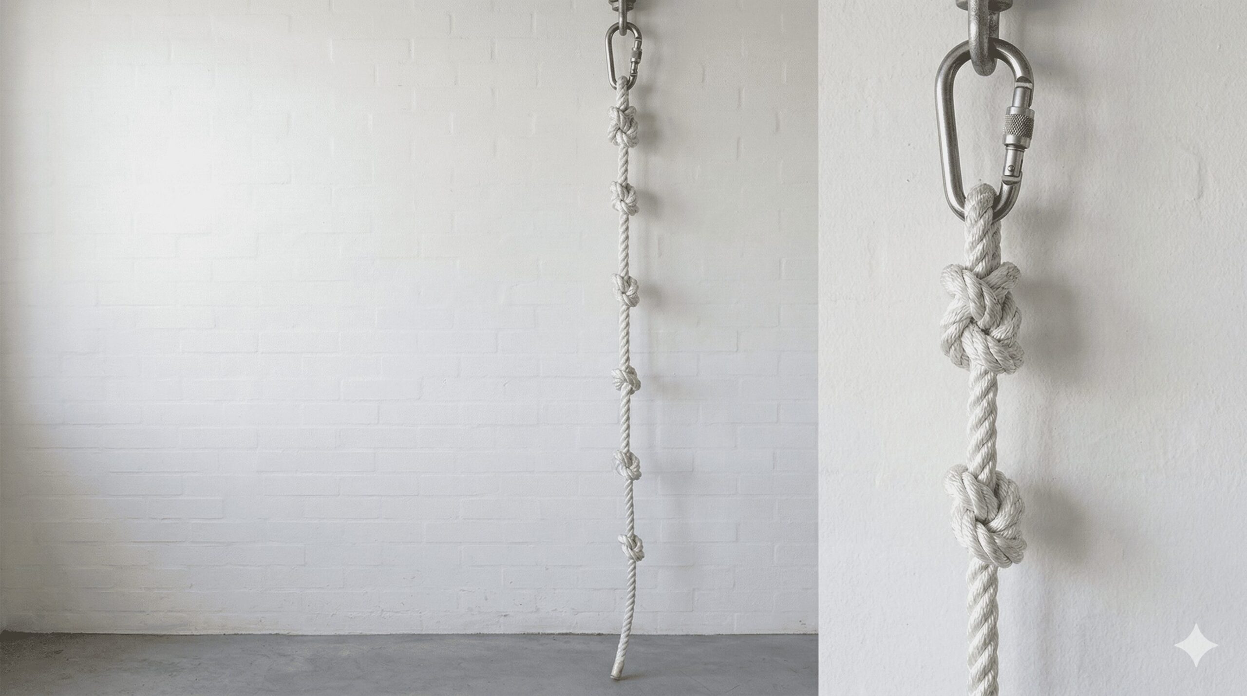 避難ロープ（結び目付き）